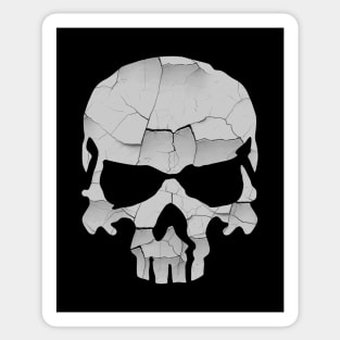 Cracked Skull Sticker